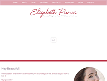 Tablet Screenshot of elizabethpurvis.com